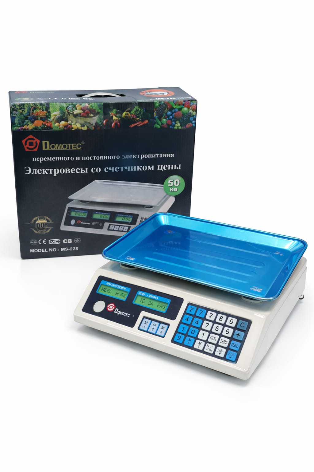 Elektronische Ladenwaage mit Preiskalkulation (mit Schale)